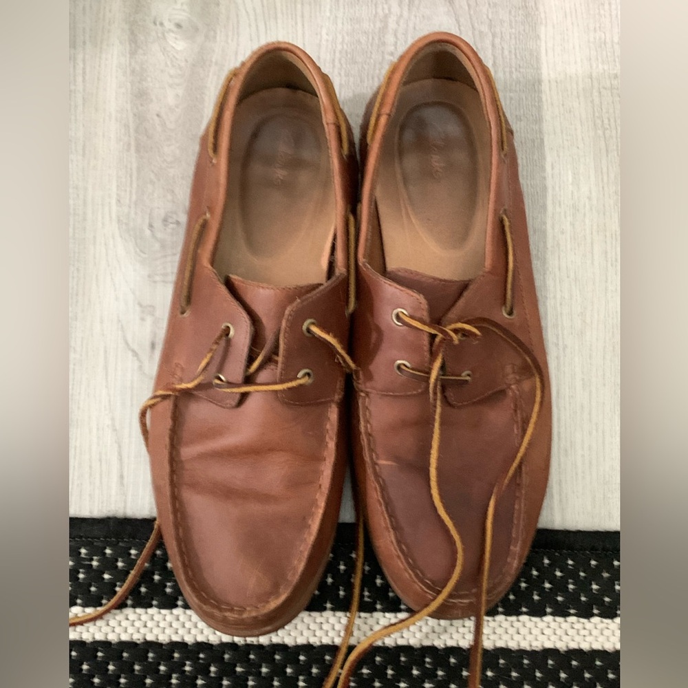 Clarks Boat shoes leather size 10.5